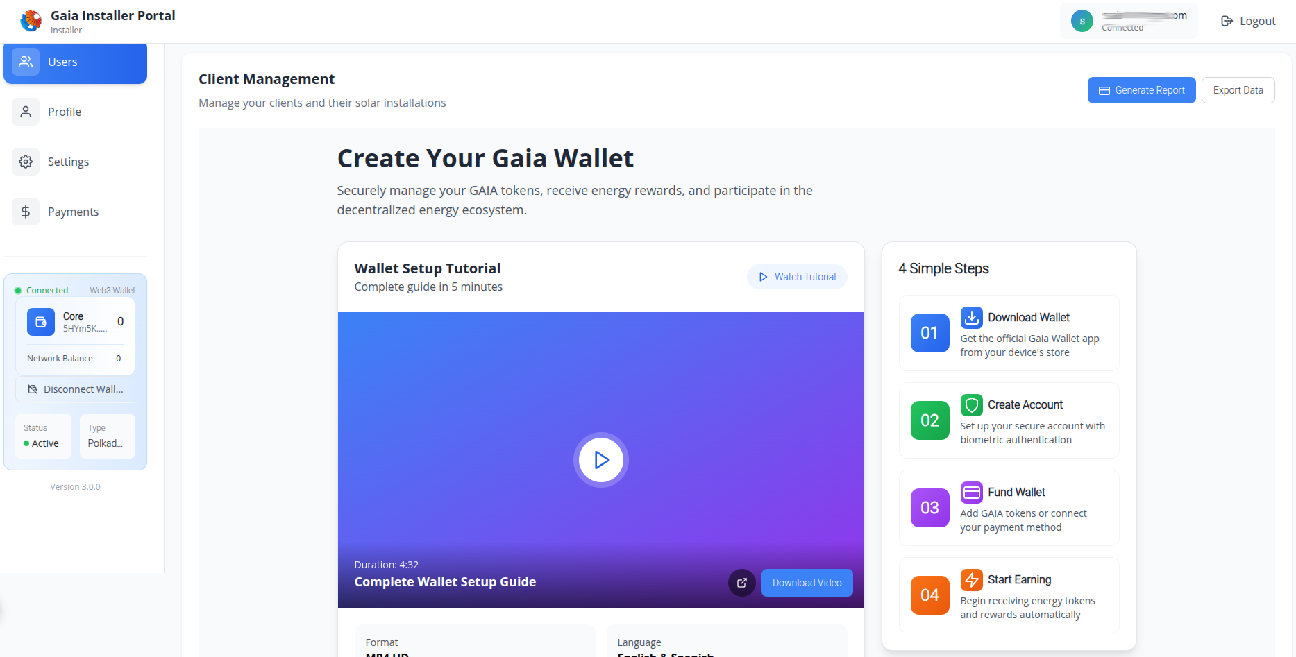 Gaia Ecotrack App